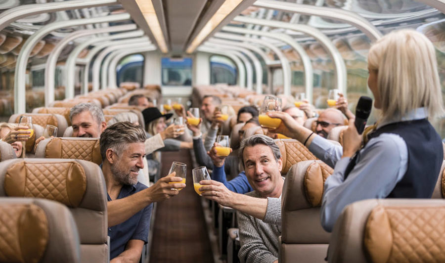 GoldLeaf-Abteil des Rocky Mountaineer